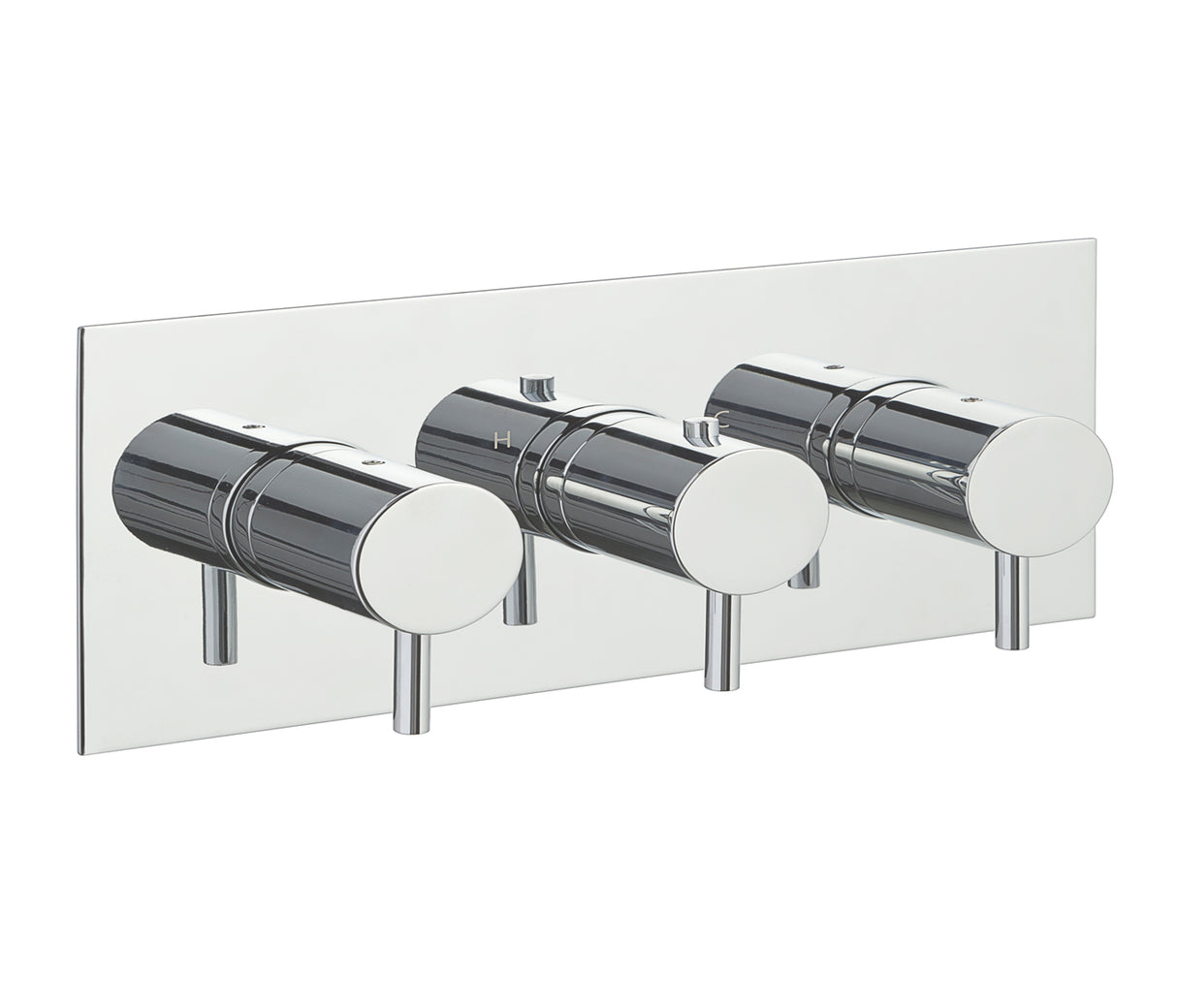 JTP Fonti Thermostatic 3 Outlet Shower Valve Horizontal - Chrome - DH15692A