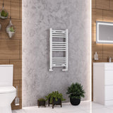Eastbrook Wendover 800mm x 400mm Straight Ladder Towel Radiator - White - 41.0002 - TAP 'N' SHOWER