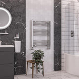 Eastbrook Wendover 800mm x 600mm Curved Ladder Towel Radiator - Chrome - 41.0035 - TAP 'N' SHOWER