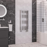 Eastbrook Wendove Curved Ladder Towel Radiator 1000mm x 400mm - Chrome - 41.0037 - TAP 'N' SHOWER