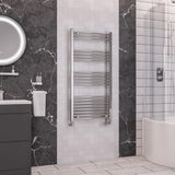 Eastbrook WendoverCurved Ladder Towel Radiator 1200mm x 600mm - Chrome - 41.0047 - TAP 'N' SHOWER