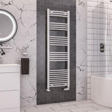 Eastbrook Wendover 1600mm x 600mm Curved Ladder Towel Radiator - Chrome - 41.0053 - TAP 'N' SHOWER