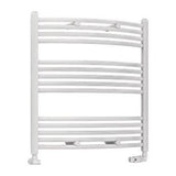 Eastbrook Wendover 800mm x 750mm Curved Ladder Towel Radiator - White - 41.0092 - TAP 'N' SHOWER