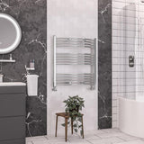 Eastbrook Wendover 800mm x 750mm Curved Ladder Towel Radiator - Chrome - 41.0101 - TAP 'N' SHOWER