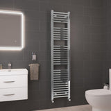 Eastbrook Biava Square 1800mm x 400mm Straight Ladder Towel Radiator - Chrome - 41.0111 - TAP 'N' SHOWER