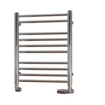 Eastbrook Biava Round 600mm x 500mm Straight Ladder Towel Radiator - Chrome - 41.0148 - TAP 'N' SHOWER