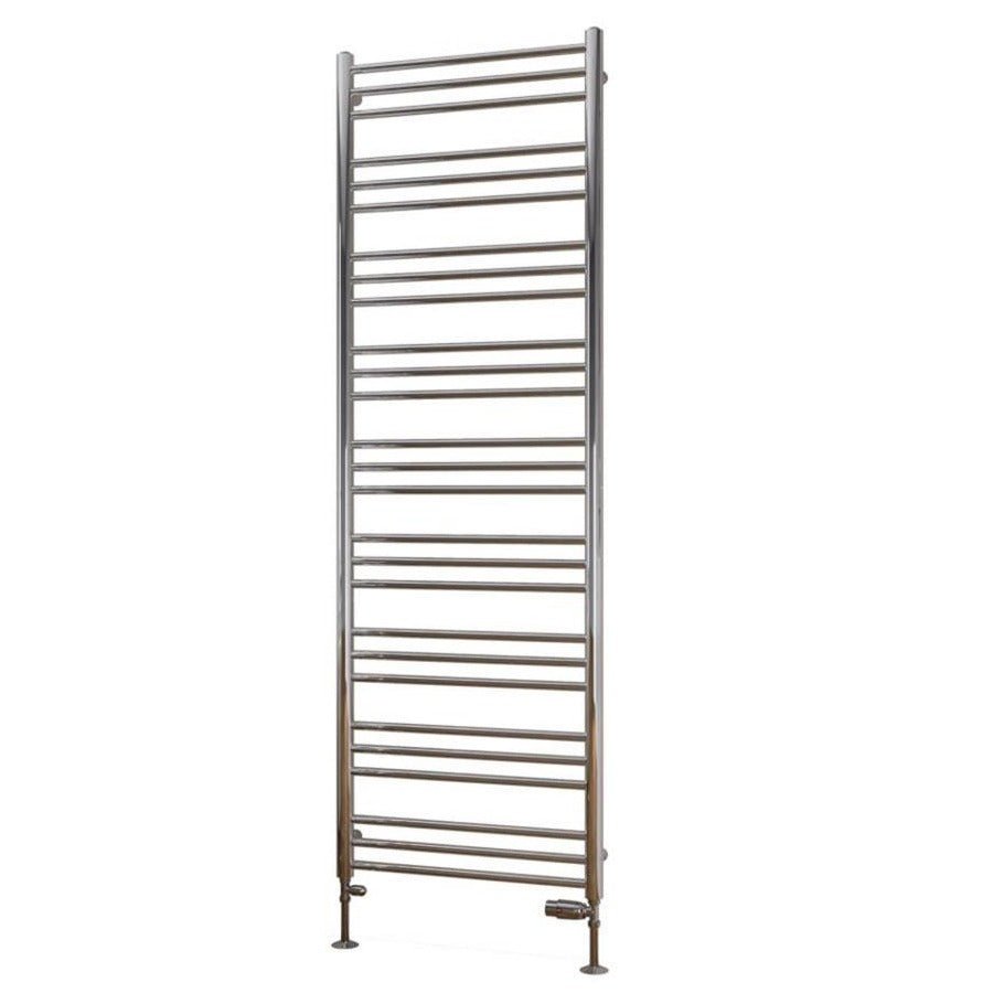 Eastbrook Biava Round 1800mm x 600mm Straight Ladder Towel Radiator - Chrome - 41.0153 - TAP 'N' SHOWER