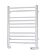 Eastbrook Biava Round 600mm x 500mm Straight Ladder Towel Radiator - White - 41.0157 - TAP 'N' SHOWER