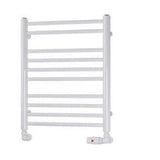 Eastbrook Biava Round 600mm x 500mm Straight Ladder Towel Radiator - White - 41.0157 - TAP 'N' SHOWER