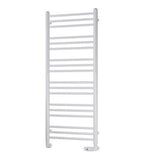 Eastbrook Biava Round 1200mm x 500mm Straight Ladder Towel Radiator - White - 41.0158 - TAP 'N' SHOWER