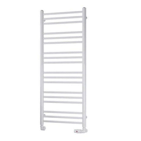 Eastbrook Biava Round 1200mm x 500mm Straight Ladder Towel Radiator - White - 41.0158 - TAP 'N' SHOWER