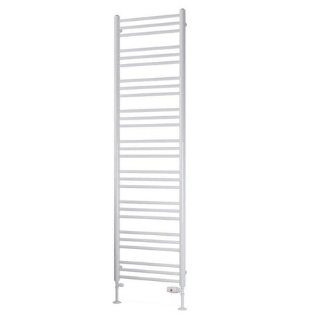Eastbrook Biava Round 1800mm x 500mm Straight Ladder Towel Radiator - White - 41.0159 - TAP 'N' SHOWER