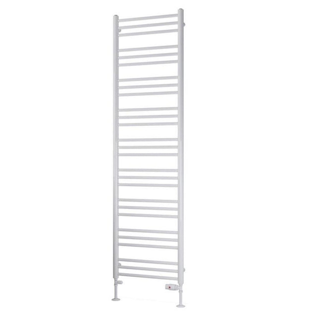 Eastbrook Biava Round 1800mm x 500mm Straight Ladder Towel Radiator - White - 41.0159 - TAP 'N' SHOWER
