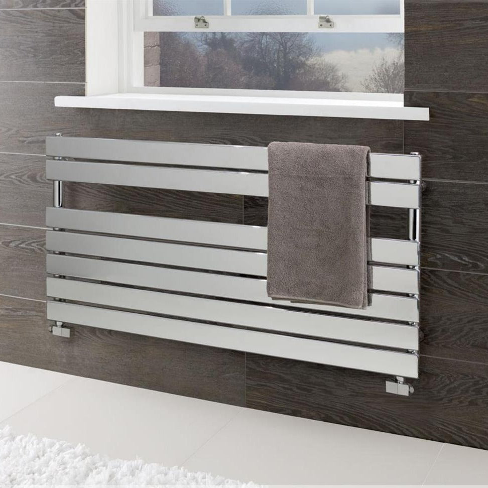 Eastbrook Staverton Tube On Tube Straight Designer Towel Radiator 600mm x 400mm - White - 41.019 - TAP 'N' SHOWER
