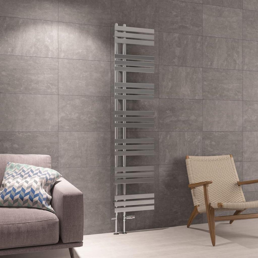 Eastbrook Leonardo Designer Towel Radiator 1800mm x 400mm - Chrome - 41.0257 - TAP 'N' SHOWER