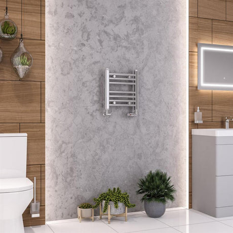 Eastbrook Wendover 360mm x 400mm Straight Ladder Towel Radiator - Chrome - 41.0267 - TAP 'N' SHOWER