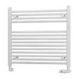 Eastbrook Biava 688mm x 750mm Straight Ladder Towel Radiator - White - 41.0281 - TAP 'N' SHOWER
