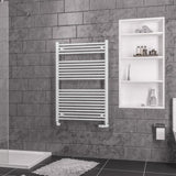 Eastbrook Biava Straight Ladder Towel Radiator 1118mm x 750mm - White - 41.0284 - TAP 'N' SHOWER