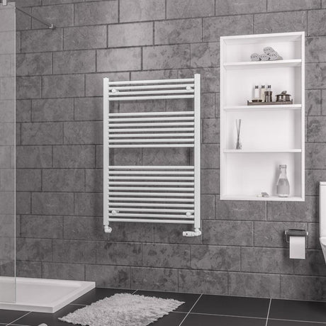 Eastbrook Biava Straight Ladder Towel Radiator 1118mm x 750mm - White - 41.0284 - TAP 'N' SHOWER