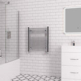 Eastbrook Biava 688mm x 600mm Curved Ladder Towel Radiator - Chrome - 41.0290 - TAP 'N' SHOWER