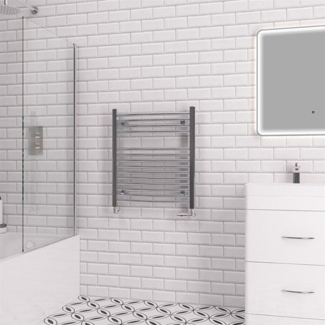 Eastbrook Biava 688mm x 600mm Curved Ladder Towel Radiator - Chrome - 41.0290 - TAP 'N' SHOWER