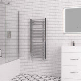 Eastbrook Biava 1118mm x 450mm Curved Ladder Towel Radiator - Chrome - 41.0292 - TAP 'N' SHOWER