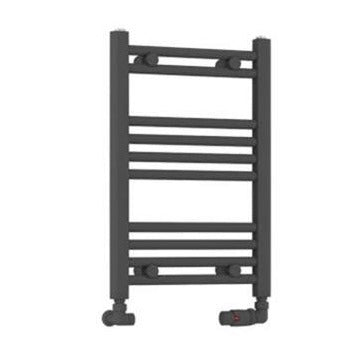 Eastbrook Wendover 600mm x 400mm Straight Ladder Towel Radiator - Matt Anthracite - 41.0320 - TAP 'N' SHOWER