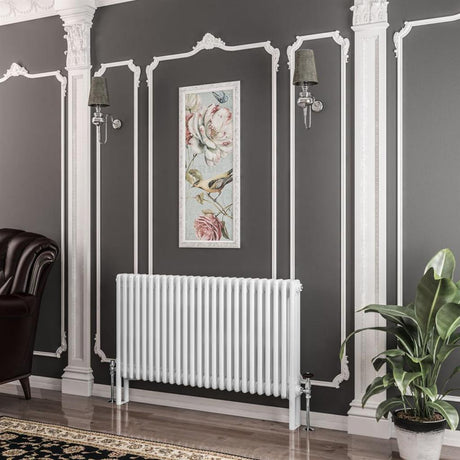Eastbrook Imperia 3 Column Horizontal Radiator 1145mm x 600mm - Gloss White - 41.0347 - TAP 'N' SHOWER