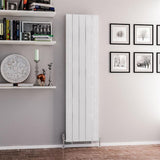 Eastbrook Mersey Aluminium Vertical Radiator 1800mm x 470mm - Matt White - 41.0451 - TAP 'N' SHOWER