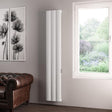 Eastbrook Derwent Dry Element Aluminium Vertical Radiator 1800mm x 304mm - Matt White - 41.0489 - TAP 'N' SHOWER
