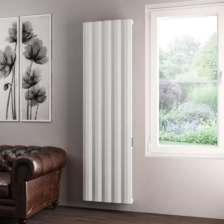 Eastbrook Derwent Dry Element Aluminium Vertical Radiator 1800mm x 504mm - Matt White - 41.0491 - TAP 'N' SHOWER