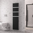 Eastbrook Derwent Dry Element Aluminium Vertical Radiator 1800mm x 404mm - Matt Black - 41.0498 - TAP 'N' SHOWER