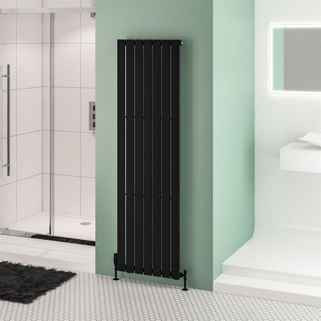 Eastbrook Warrington Type 10 Vertical Radiator 1800mm x 528mm - Matt Black - 41.0516 - TAP 'N' SHOWER