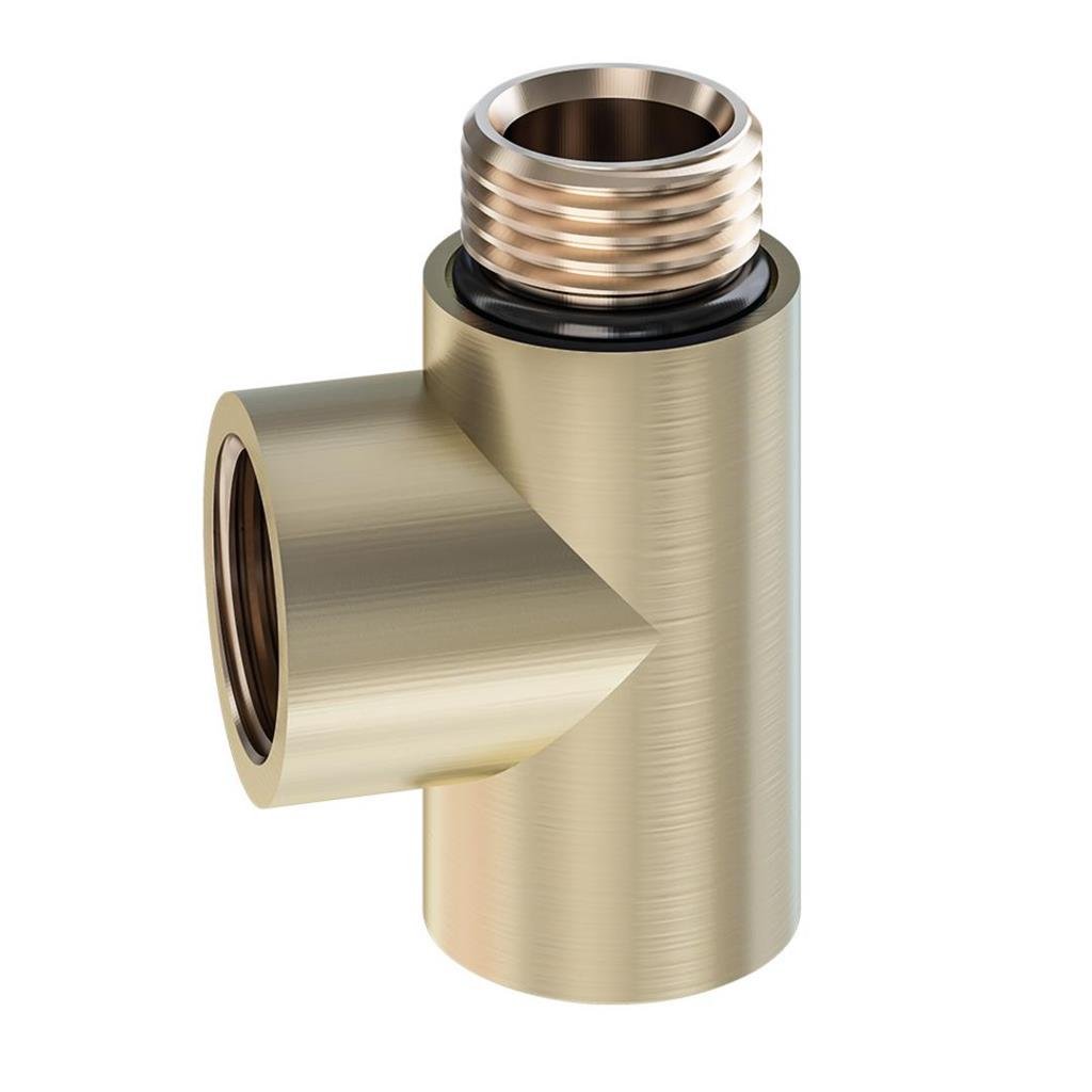 Eastbrook Element T Piece - Brushed Brass - 41.0606 - TAP 'N' SHOWER