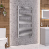 Eastbrook Wendover Straight Ladder Radiator 1400mm x 600mm - Matt Black - 41.0686 - TAP 'N' SHOWER