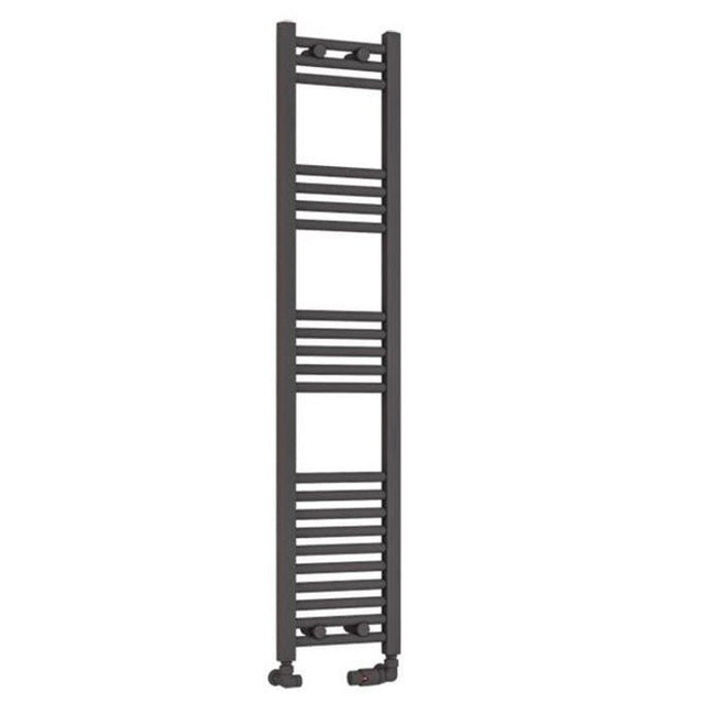 Eastbrook Wendover Straight Ladder Radiator 1400mm x 300mm - Matt Anthracite - 41.0647 - TAP 'N' SHOWER