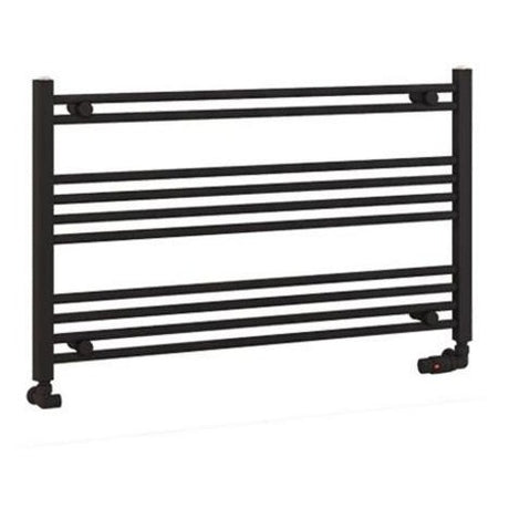 Eastbrook Wendover Straight Ladder Radiator 600mm x 1000mm - Matt Black - 41.0666 - TAP 'N' SHOWER