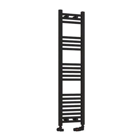 Eastbrook Wendover Straight Ladder Radiator 1200mm x 300mm - Matt Black - 41.0678 - TAP 'N' SHOWER