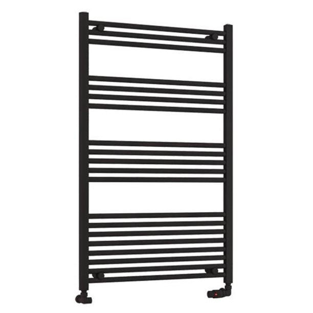 Eastbrook Wendover Straight Ladder Radiator 1200mm x 750mm - Matt Black - 41.0682 - TAP 'N' SHOWER