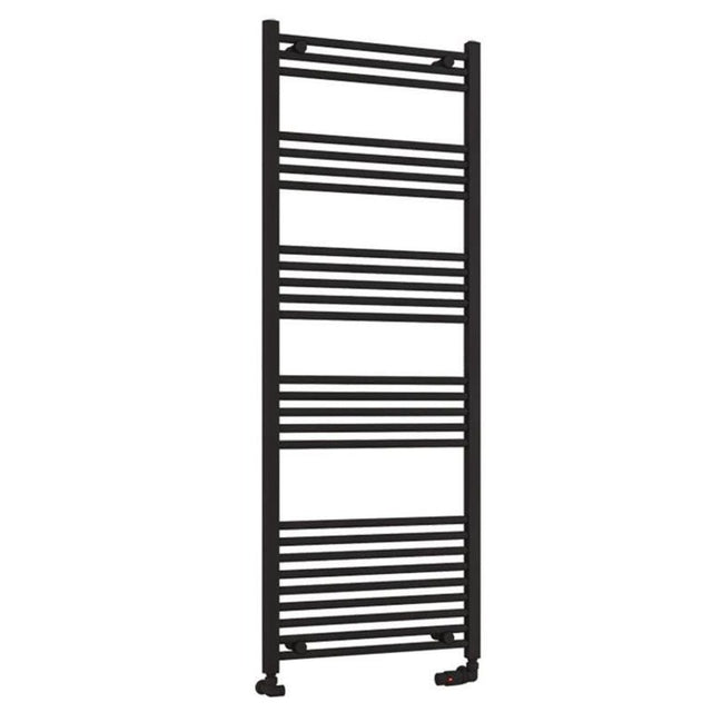 Eastbrook Wendover Straight Ladder Radiator 1600mm x 600mm - Matt Black - 41.0691 - TAP 'N' SHOWER
