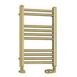 Eastbrook Wendover Straight Ladder Radiator 600mm x 400mm - Brushed Brass - 41.0698 - TAP 'N' SHOWER