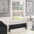 Eastbrook Imperia 2 Column Horizontal Radiator 300mm x 1370mm - Matt Black - 41.0750 - TAP 'N' SHOWER