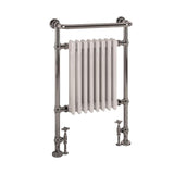 Eastbrook Isbourne Traditional Radiator 940mm x 600mm - Chrome / White - 41.1000 - TAP 'N' SHOWER