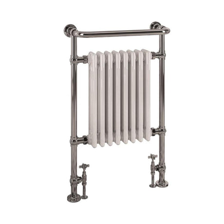 Eastbrook Isbourne Traditional Radiator 940mm x 600mm - Chrome / White - 41.1000 - TAP 'N' SHOWER
