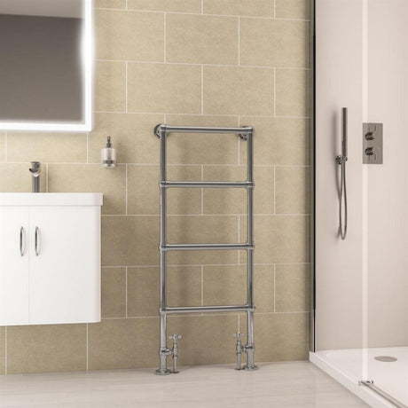 Eastbrook Windrush Traditional Radiator 1195mm x 500mm - Chrome - 41.1014 - TAP 'N' SHOWER
