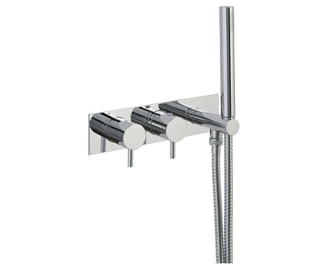 JTP Fonti Thermostatic 2 Outlet Shower Valve - Chrome - DH5868