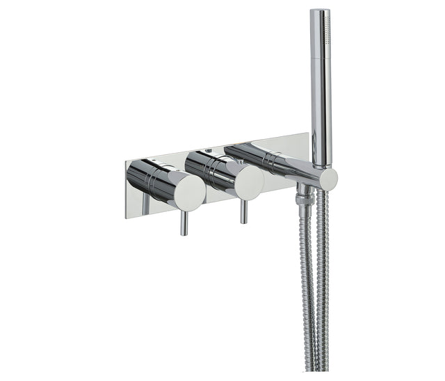 JTP Fonti Thermostatic 2 Outlet Shower Valve - Chrome - DH5868