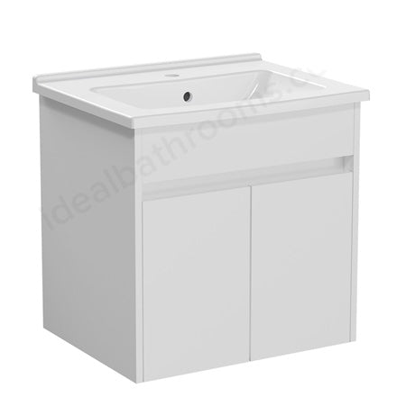 VitrA S50+ Vanity Unit w Doors 600mm - White High Gloss - 71983