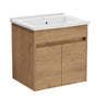 VitrA S50+ Vanity Unit w Doors 600mm - Golden Oak - 71985