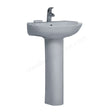 Oakham Ocean Basin and Pedestal 560mm - 1 Tap Hole - White - TAP 'N' SHOWER